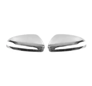 Накладки на дзеркала (2 шт, нерж.) для Mercedes C-сlass W205 2014-2021рр Накладки на дзеркала (2 шт, нерж.) для Mercedes C-сlass W205 2014-2021рр