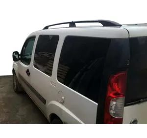 Рейлінги Чорні Стандартна база, металеві ніжки для Fiat Doblo I 2005-2010 рр Рейлінги Чорні Стандартна база, металеві ніжки для Fiat Doblo I 2005-2010 рр