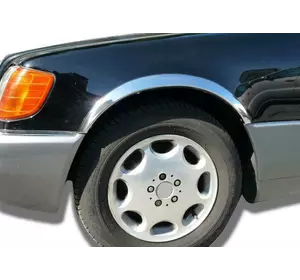 Накладки на арки (4 шт, нерж) для Mercedes S-сlass W140 Накладки на арки (4 шт, нерж) для Mercedes S-сlass W140