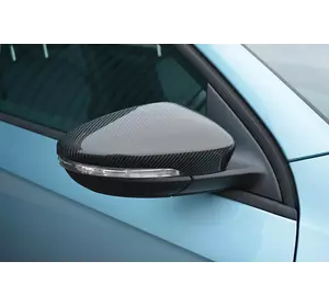 Накладки на дзеркала (2 шт, натуральний карбон) для Volkswagen EOS 2011-2024 рр