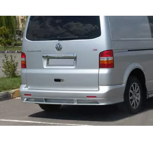 Накладка на задній бампер ABT (під фарбування) для Volkswagen T5 Multivan 2003-2010 рр Накладка на задній бампер ABT (під фарбування) для Volkswagen T5 Multivan 2003-2010 рр