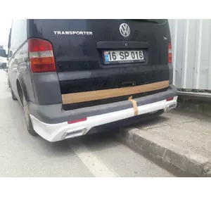 Задня нижня накладка Sport 3 (під фарбування) для Volkswagen T5 Multivan 2003-2010 рр Задня нижня накладка Sport 3 (під фарбування) для Volkswagen T5 Multivan 2003-2010 рр