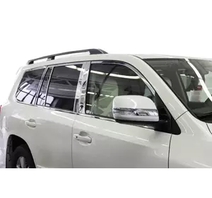 Повна окантовка вікон і на стійки (нерж) для Lexus LX570/450d Повна окантовка вікон і на стійки (нерж) для Lexus LX570/450d