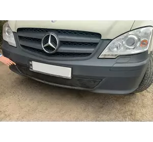 Зимова накладка на бампер (2010-2015) Матова для Mercedes Vito W639 рр Зимова накладка на бампер (2010-2015) Матова для Mercedes Vito W639 рр