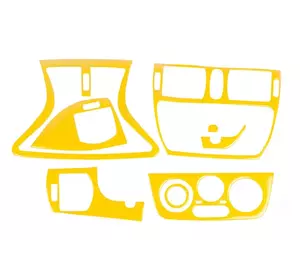 Накладки на панель (жовтий колір) для Fiat Marea 1999-2024 рр Накладки на панель (жовтий колір) для Fiat Marea 1999-2024 рр