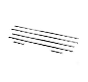 Зовнішня окантовка скла (6 шт, нерж.) для Fiat Punto Grande/EVO 2006-2018 рр Зовнішня окантовка скла (6 шт, нерж.) для Fiat Punto Grande/EVO 2006-2018 рр