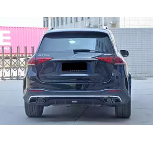 Задній дифузор GLE63 AMG (з насадками Chrome) для Mercedes GLE W167 Задній дифузор GLE63 AMG (з насадками Chrome) для Mercedes GLE W167