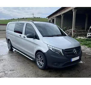 Бокові пороги Maya V1 (2 шт., алюміній) Коротка (short) і середня (Long) для Mercedes Vito / V-class W447 2014-2024 рр Бокові пороги Maya V1 (2 шт., алюміній) Коротка (short) і середня (Long) для Mercedes Vito / V-class W447 2014-2024 рр
