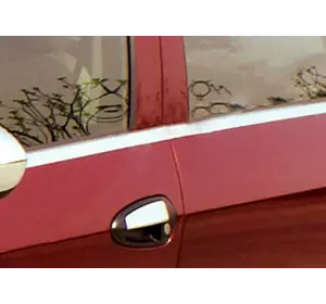 Зовнішня окантовка стекол (Купе, 2шт, нерж.) для Fiat Punto Grande/EVO 2006-2018 рр Зовнішня окантовка стекол (Купе, 2шт, нерж.) для Fiat Punto Grande/EVO 2006-2018 рр