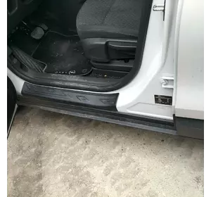 Накладки на дверні пороги EuroCap (4 шт, ABS) для Opel Crossland X