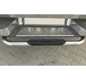 Задній захист Omsa (нержавійка) 76мм для Mercedes X class Задній захист Omsa (нержавійка) 76мм для Mercedes X class