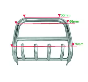 Кенгурятник QT006 (нерж.) для Toyota Land Cruiser Prado 150 Кенгурятник QT006 (нерж.) для Toyota Land Cruiser Prado 150