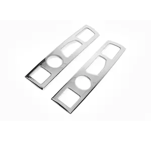 Накладки на стопи пряма (2006-2014, 2 шт, нерж.) для Fiat Ducato 2006-2024 та 2014-2024 рр Накладки на стопи пряма (2006-2014, 2 шт, нерж.) для Fiat Ducato 2006-2024 та 2014-2024 рр