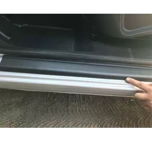 Накладки на пороги DDU (2 шт., пласт) для Mercedes Citan 2013-2021 рр Накладки на пороги DDU (2 шт., пласт) для Mercedes Citan 2013-2021 рр