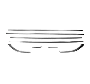 Нижня окантовка стекол (8 шт, нерж) для Ford Fusion 2012-2020 рр Нижня окантовка стекол (8 шт, нерж) для Ford Fusion 2012-2020 рр