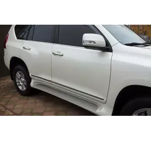 Молдинг дверей (дизайн 2013-2017) Білий колір для Toyota Land Cruiser Prado 150 Молдинг дверей (дизайн 2013-2017) Білий колір для Toyota Land Cruiser Prado 150