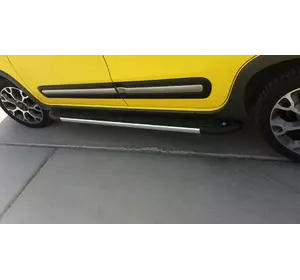 Бокові пороги Duru (2 шт., алюміній) для Fiat 500X Бокові пороги Duru (2 шт., алюміній) для Fiat 500X