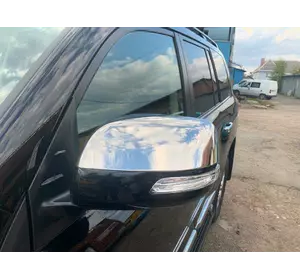 Накладки на дзеркала (2 шт., нерж.) OmsaLine - Італійська нержавійка для Toyota Land Cruiser Prado 150 Накладки на дзеркала (2 шт., нерж.) OmsaLine - Італійська нержавійка для Toyota Land Cruiser Prado 150