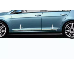 Молдинги дверей (4 шт, нерж) для Volkswagen Tiguan 2007-2016 рр Молдинги дверей (4 шт, нерж) для Volkswagen Tiguan 2007-2016 рр