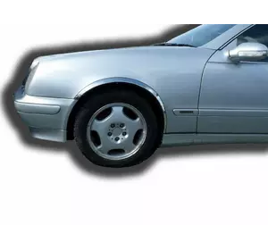 Накладки на арки (4 шт, нерж) для Mercedes CLK W208 1997-2002 рр