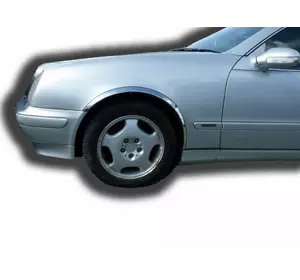 Накладки на арки (4 шт, нерж) для Mercedes CLK W208 1997-2002 рр Накладки на арки (4 шт, нерж) для Mercedes CLK W208 1997-2002 рр