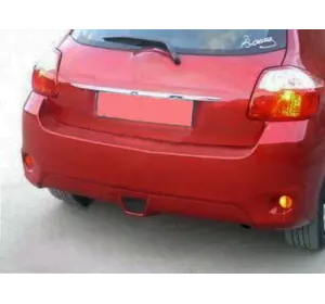 Накладка на задній бампер (під фарбування) для Toyota Auris 2007-2012 рр Накладка на задній бампер (під фарбування) для Toyota Auris 2007-2012 рр