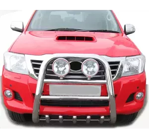 Кенгурятник QT007 (нерж.) для Toyota Hilux 2006-2015 рр Кенгурятник QT007 (нерж.) для Toyota Hilux 2006-2015 рр