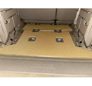 Килимок багажника 2 шт Бежевий (EVA, 7 місць) для Toyota Land Cruiser 100 Килимок багажника 2 шт Бежевий (EVA, 7 місць) для Toyota Land Cruiser 100
