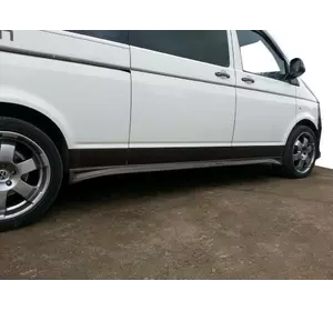 Бокові пороги V1 (під фарбування) Коротка база для Volkswagen T5 Multivan 2003-2010 рр Бокові пороги V1 (під фарбування) Коротка база для Volkswagen T5 Multivan 2003-2010 рр