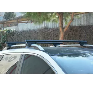 Перемички на звичайні рейлінги під ключ Bold Bar Lite V1 (2 шт) Чорні для Mercedes ML W164 Перемички на звичайні рейлінги під ключ Bold Bar Lite V1 (2 шт) Чорні для Mercedes ML W164