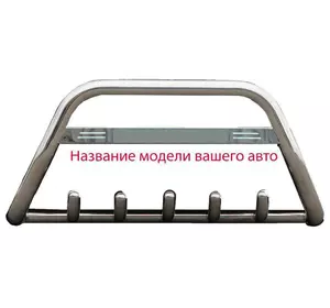 Кенгурятник WT004 (нерж) для Dacia Dokker 2013-2022 рр