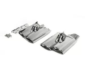 Насадки на глушник V2 (2 шт) для Mercedes S-сlass W220 Насадки на глушник V2 (2 шт) для Mercedes S-сlass W220