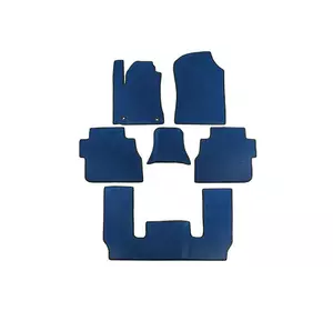 Килимки EVA 3 ряди (Сині) Середній ряд - підлокітник для Toyota Sequoia