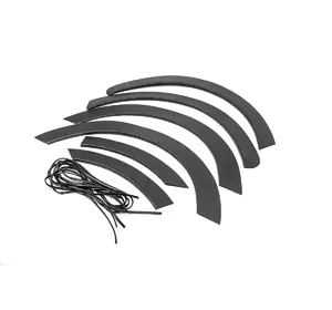 Накладки на арки (6 шт, чорні, ABS) для Fiat Talento 2016-2024 рр Накладки на арки (6 шт, чорні, ABS) для Fiat Talento 2016-2024 рр