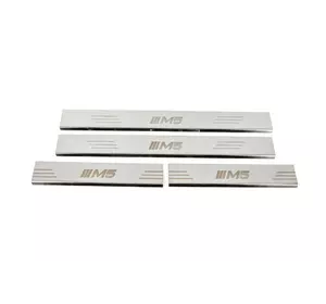 Накладки на пороги (4 шт, Carmos V4) для BMW 5 серія E-34 1988-1995 рр Накладки на пороги (4 шт, Carmos V4) для BMW 5 серія E-34 1988-1995 рр