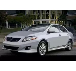 Накладка на передній бампер (під фарбування) для Toyota Corolla 2007-2013 років Накладка на передній бампер (під фарбування) для Toyota Corolla 2007-2013 років