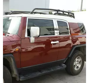 Комплект молдингів на вікна (нержавійка, 16 шт) для Toyota FJ Cruiser Комплект молдингів на вікна (нержавійка, 16 шт) для Toyota FJ Cruiser