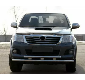 Передній захист ST014 (нерж.) для Toyota Hilux 2006-2015 рр Передній захист ST014 (нерж.) для Toyota Hilux 2006-2015 рр