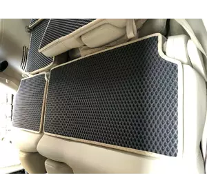 Килимок на верх задніх сидінь (EVA, чорний) для Nissan Armada 2016-2024 рр