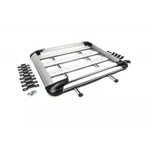 Багажник з поперечками і сіткою (110см на 145см) Сірий для Mercedes Citan 2013-2021 рр Багажник з поперечками і сіткою (110см на 145см) Сірий для Mercedes Citan 2013-2021 рр