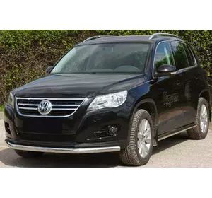 Передній захист ST008 (нерж) для Volkswagen Tiguan 2007-2016 рр Передній захист ST008 (нерж) для Volkswagen Tiguan 2007-2016 рр