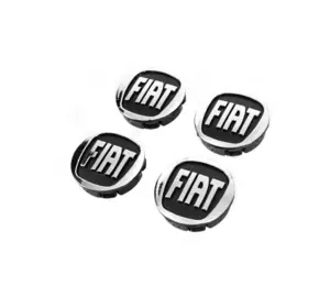 Ковпачки на диски 59/55 мм чорні (4 шт) для Тюнінг Fiat Ковпачки на диски 59/55 мм чорні (4 шт) для Тюнінг Fiat
