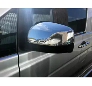 Накладки на дзеркала VITO 2010-2014 (2 шт) OmsaLine - Італійська нержавійка для Mercedes Viano рр Накладки на дзеркала VITO 2010-2014 (2 шт) OmsaLine - Італійська нержавійка для Mercedes Viano рр