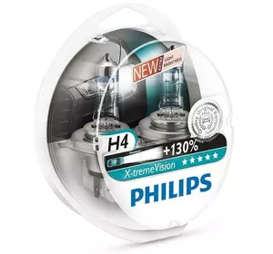 Лампа головного світла Philips H4 60/55W Xtreme Vision 12342XV для Універсальні товари