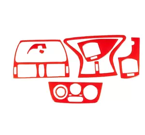 Накладки на панель (червоний колір) для Fiat Marea 1999-2024 рр Накладки на панель (червоний колір) для Fiat Marea 1999-2024 рр