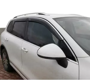Вітровики з хром молдингом (4 шт, Niken) для Volkswagen Tiguan 2007-2016 рр Вітровики з хром молдингом (4 шт, Niken) для Volkswagen Tiguan 2007-2016 рр