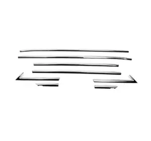 Нижні молдинги стекол (8 шт., нерж.) Carmos - Турецька сталь для Opel Crossland X Нижні молдинги стекол (8 шт., нерж.) Carmos - Турецька сталь для Opel Crossland X