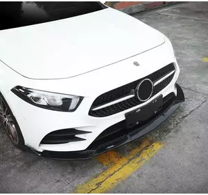 Передня лип накладка (чорна) для Mercedes A-сlass W177 2018-2024 рр Передня лип накладка (чорна) для Mercedes A-сlass W177 2018-2024 рр