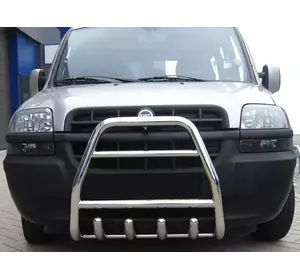 Передня дуга QT007 (нерж.) для Fiat Doblo I 2001-2005 рр Передня дуга QT007 (нерж.) для Fiat Doblo I 2001-2005 рр