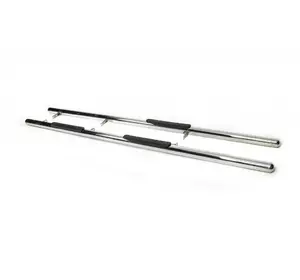 Бічні труби (2 шт., нерж.) Коротка база, d70 для Mercedes Sprinter W901-905 1995-2006 рр Бічні труби (2 шт., нерж.) Коротка база, d70 для Mercedes Sprinter W901-905 1995-2006 рр